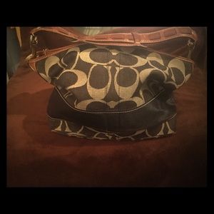 Medium sized Denim Coach Bag